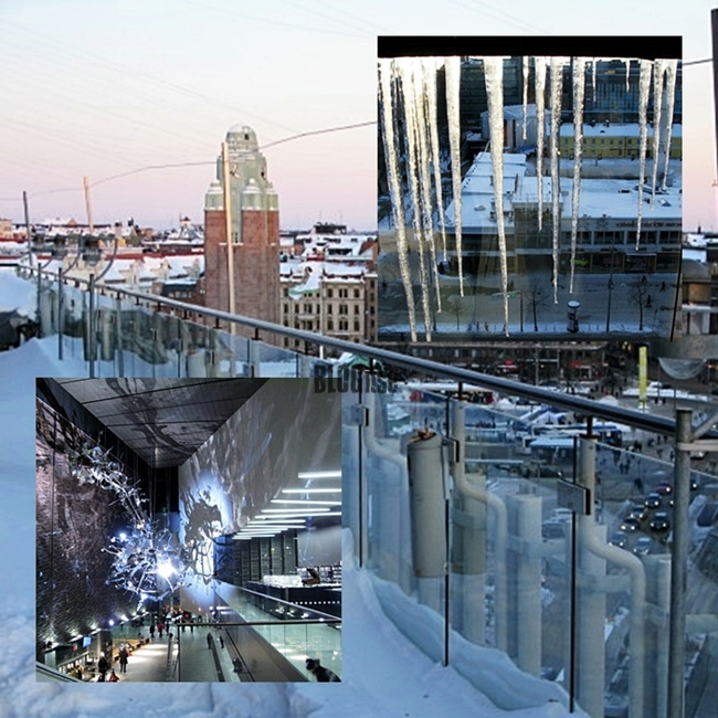 icicles, snow and glitter in Helsinki Finland by BLOGitse