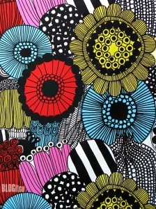 Siirtolapuutarha fabric by Marimekko by BLOGitse