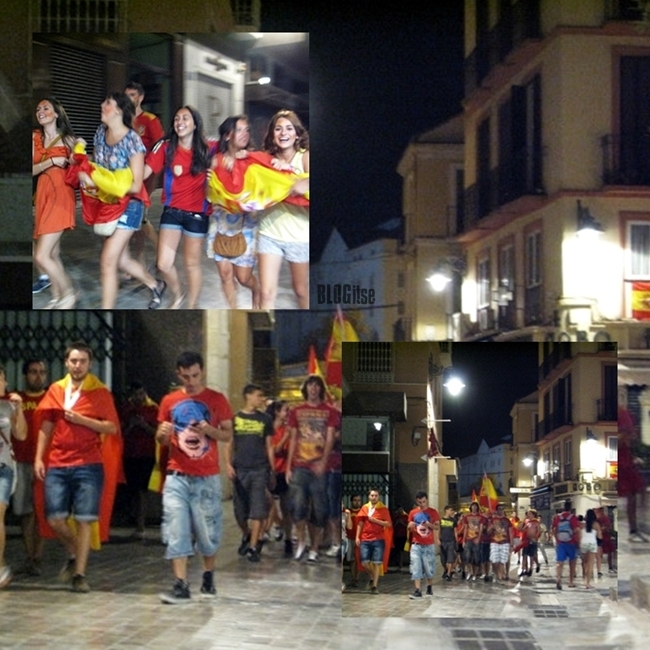 Spain, the winner of Euro 2012 and happy fans by BLOGitse