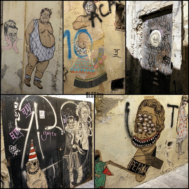 back alley art in Málaga shot by BLOGitse