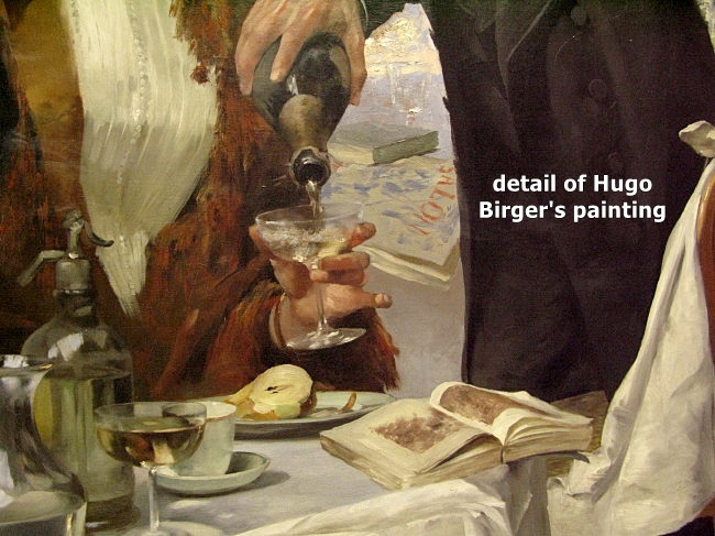 detail of Hugo Birger Frukosten hos Ledoyen Breakfast at the Cafe Ledoyen Paris by BLOGitse