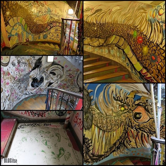 59Rivoli Paris France staircase paintings by BLOGitse