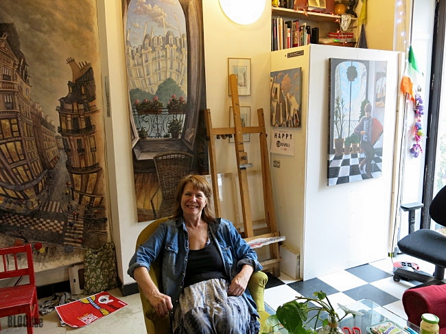 artist Linda McCluskey in 59Rivoli Paris France by BLOGitse