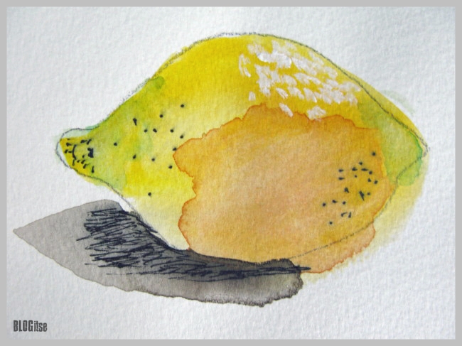 watercolor lemon by BLOGitse