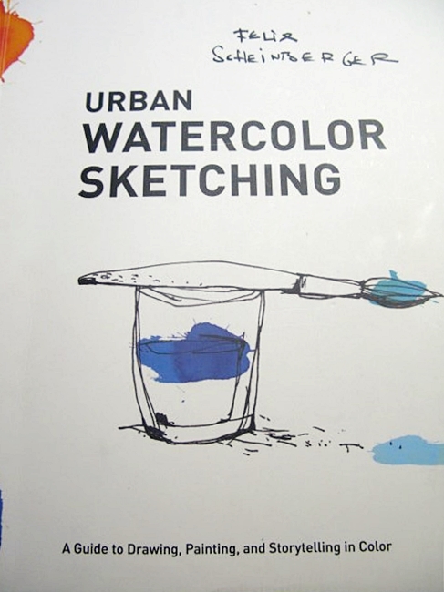 urban watercolor sketching book by BLOGitse
