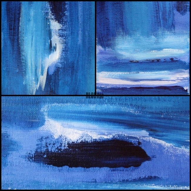 details of painting blue dream by BLOGitse