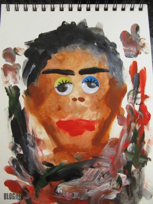 selfportrait painting for ppf by BLOGitse