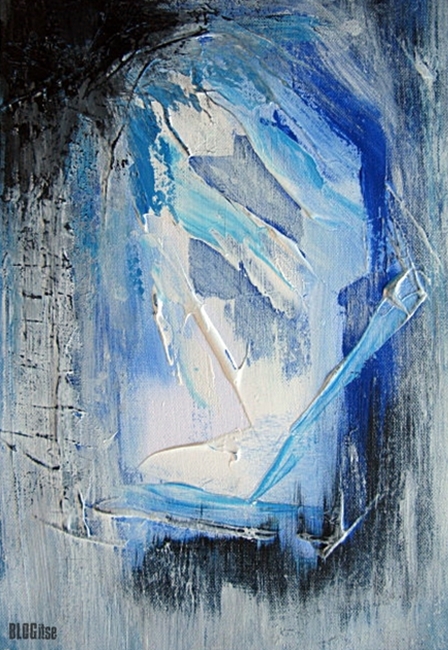 blue abstract acrylic by BLOGitse