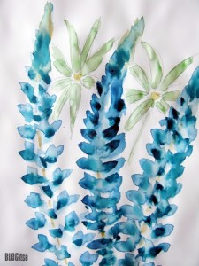 lupins watercolor by BLOGitse
