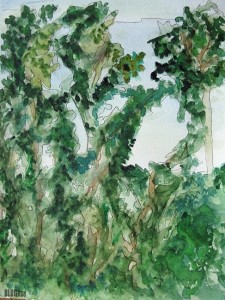watercolor trees by BLOGitse