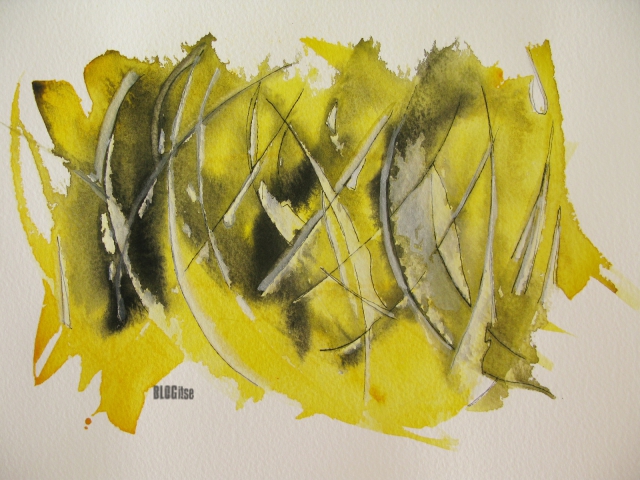 lemon yellow, watercolor by BLOGitse