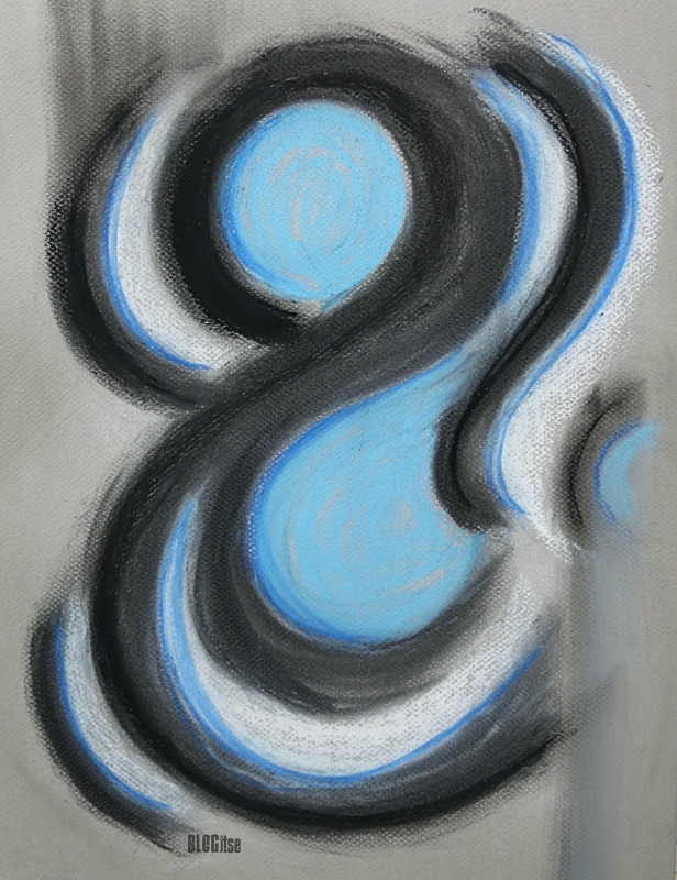 charcoal and pastel abstract by BLOGitse