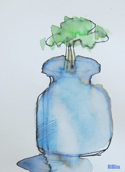 a tree in a glass jar by BLOGitse