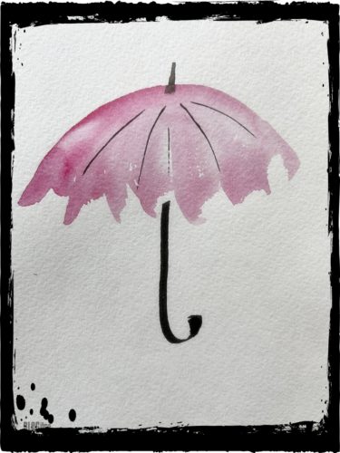 pink umbrella by BLOGitse