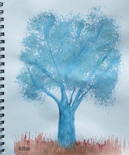 sininen puu by BLOGitse